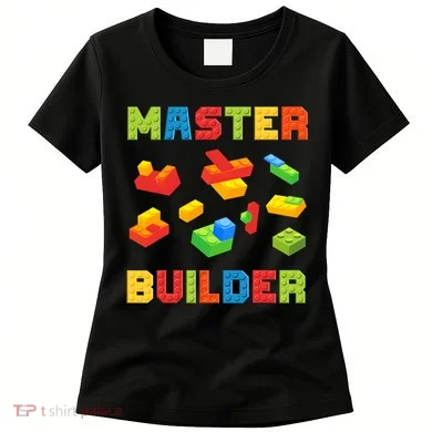 Master Builder Building Blocks Lover Brick Builder Women's T-Shirt