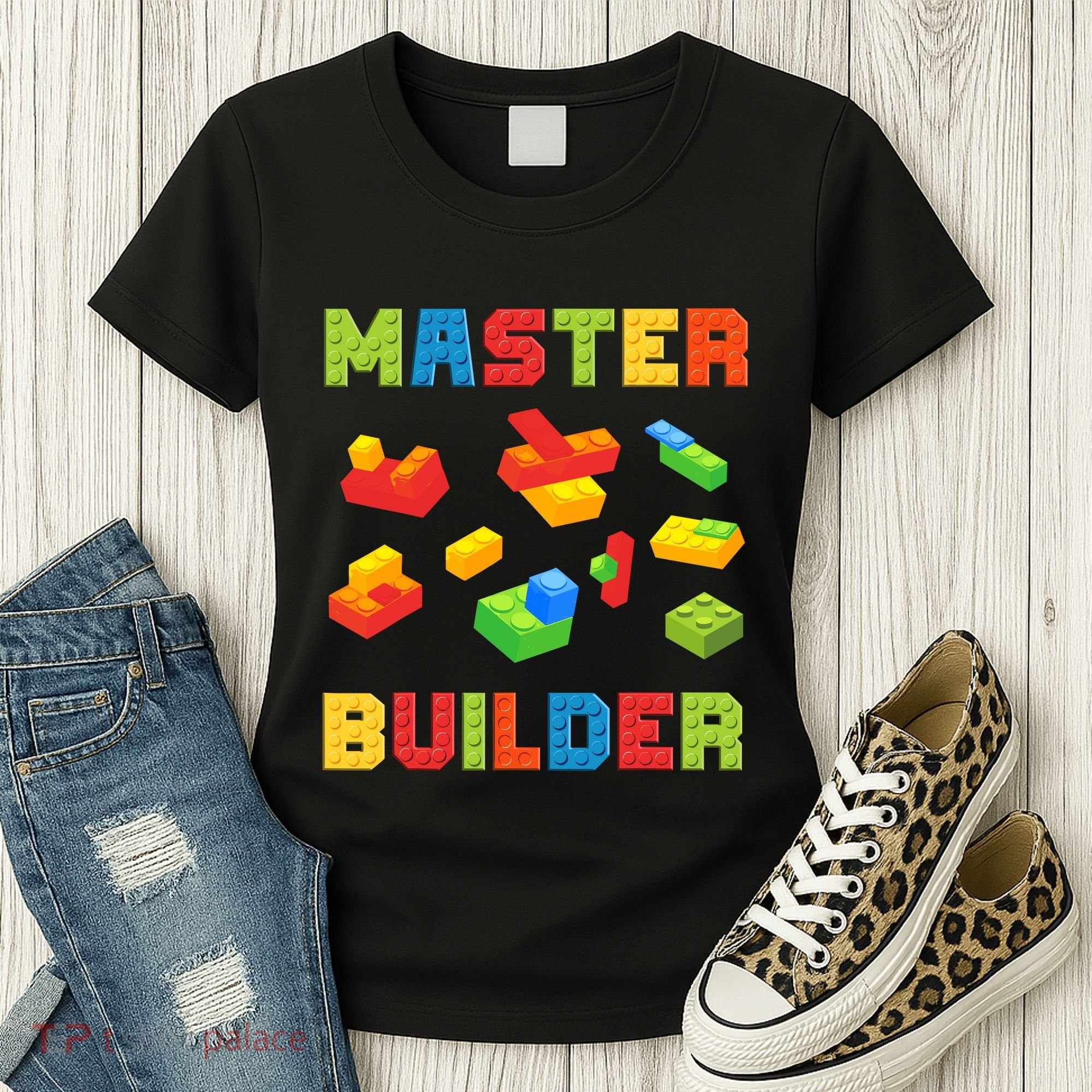 Master Builder Building Blocks Lover Brick Builder Women's T-Shirt