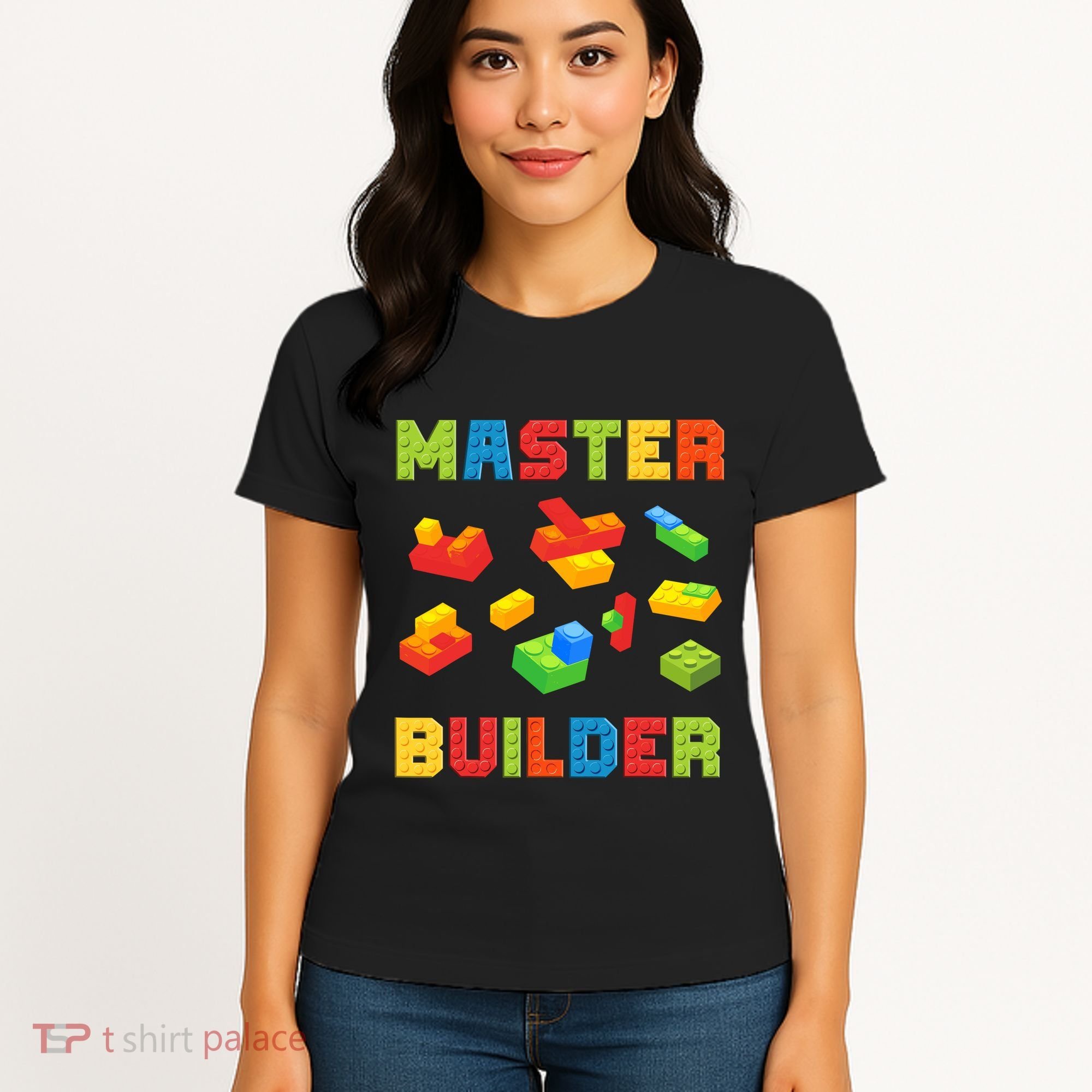 Master Builder Building Blocks Lover Brick Builder Women's T-Shirt