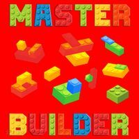 Master Builder Building Blocks Lover Brick Builder Santa Hat thumb 1