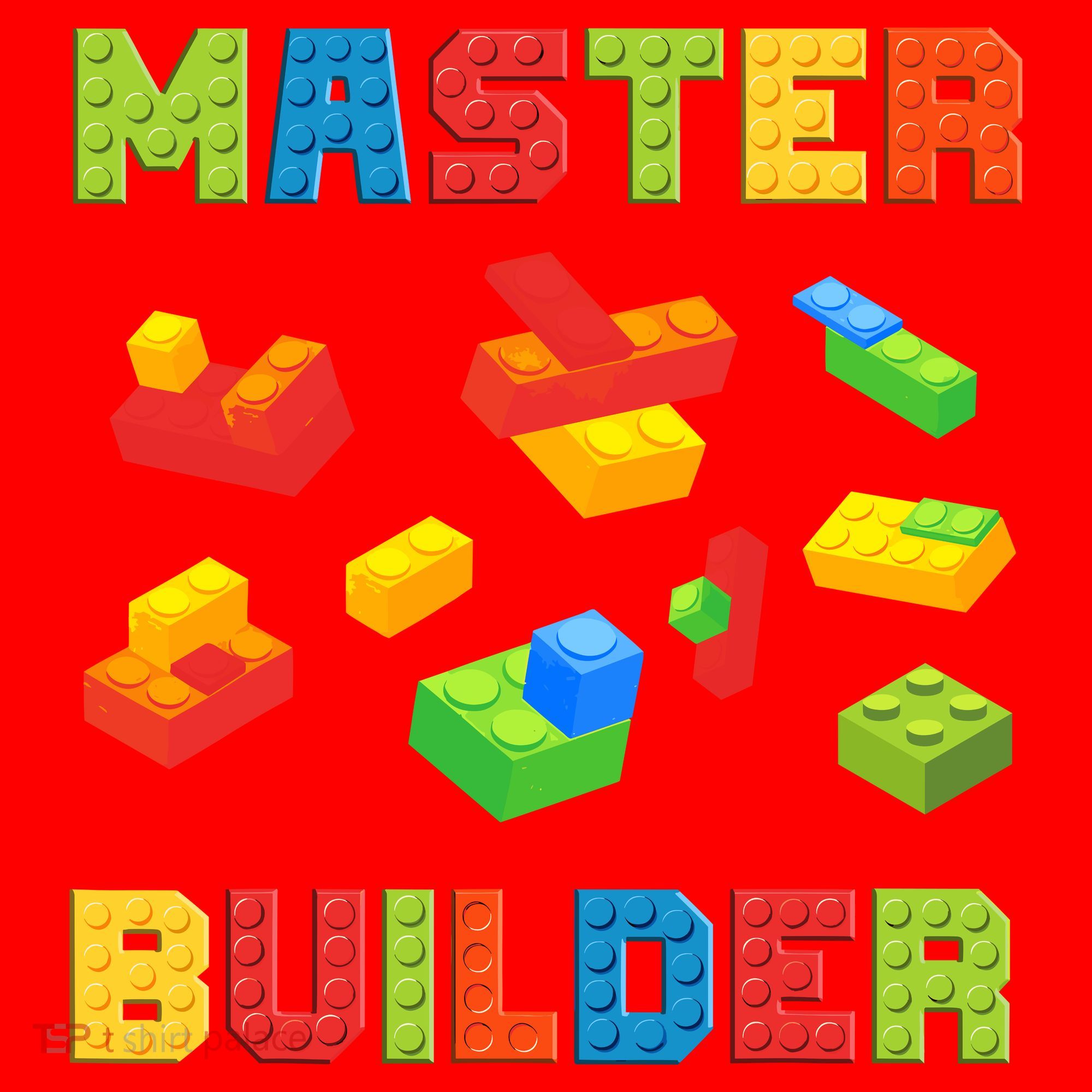 Master Builder Building Blocks Lover Brick Builder Santa Hat