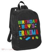 Master Builder Birthday Boy's Grandma Building Bricks Blocks Port Authority Crush Ripstop Backpack thumb 0