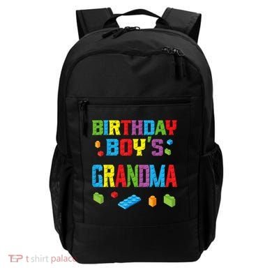 Master Builder Birthday Boy's Grandma Building Bricks Blocks Backpack