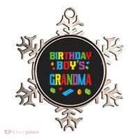 Master Builder Birthday Boy's Grandma Building Bricks Blocks Ornament thumb 0