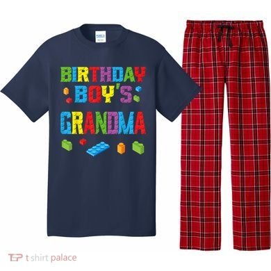 Master Builder Birthday Boy's Grandma Building Bricks Blocks Pajama Set