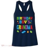 Master Builder Birthday Boy's Grandma Building Bricks Blocks Women's Tank Top thumb 0