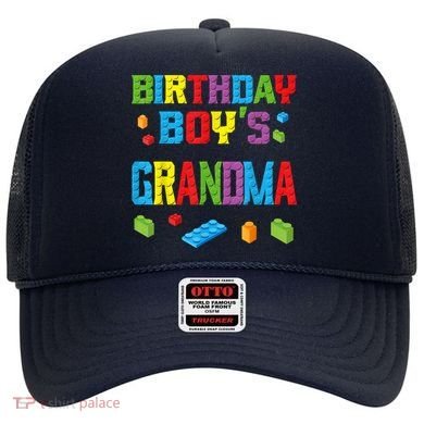 Master Builder Birthday Boy's Grandma Building Bricks Blocks Hat