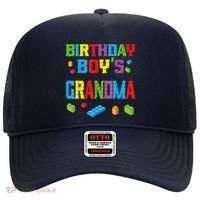 Master Builder Birthday Boy's Grandma Building Bricks Blocks Hat thumb 0