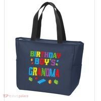 Master Builder Birthday Boy's Grandma Building Bricks Blocks Tote Bag thumb 3