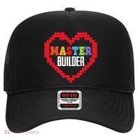 Master Builder Block Brick Building Heart Valentines Day Hat thumb 0