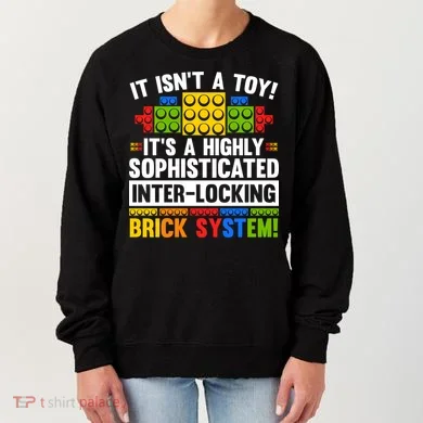 Master Builder Bricks Blocks Play Toys Women's Sweatshirt