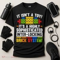Master Builder Bricks Blocks Play Toys Cooling Performance Crew T-Shirt thumb 3