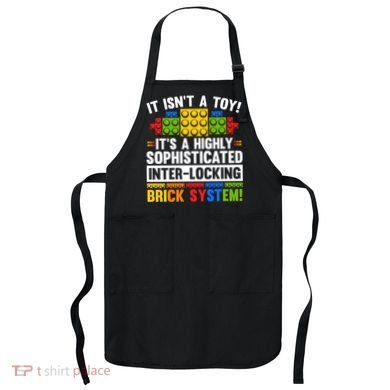 Master Builder Bricks Blocks Play Toys Apron