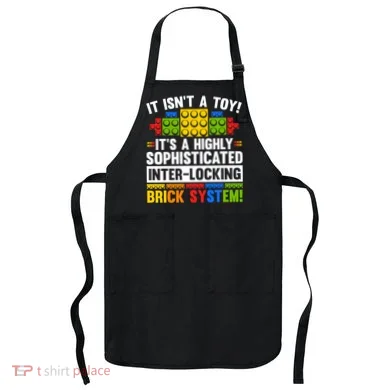Master Builder Bricks Blocks Play Toys Apron