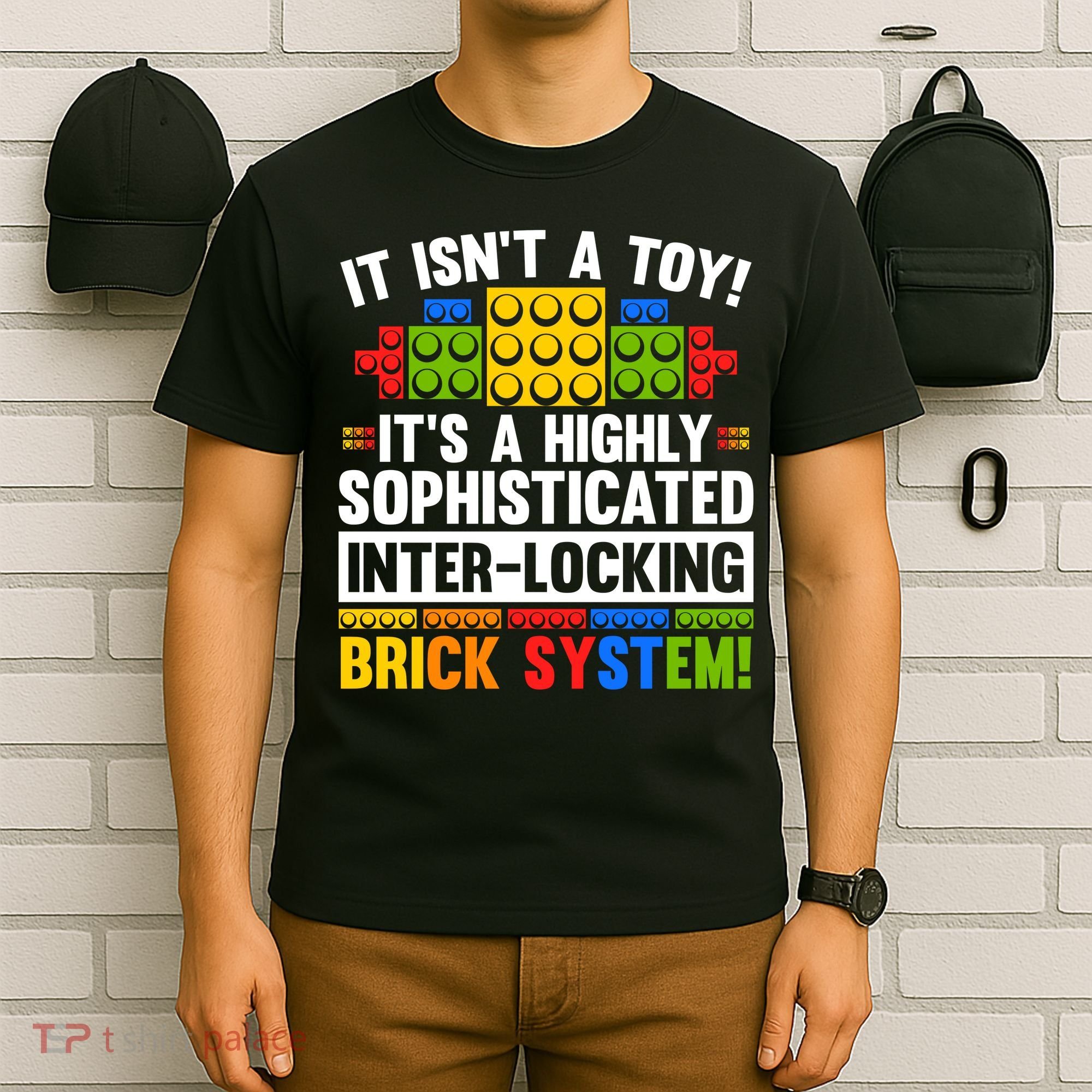 Master Builder Bricks Blocks Play Toys T-Shirt