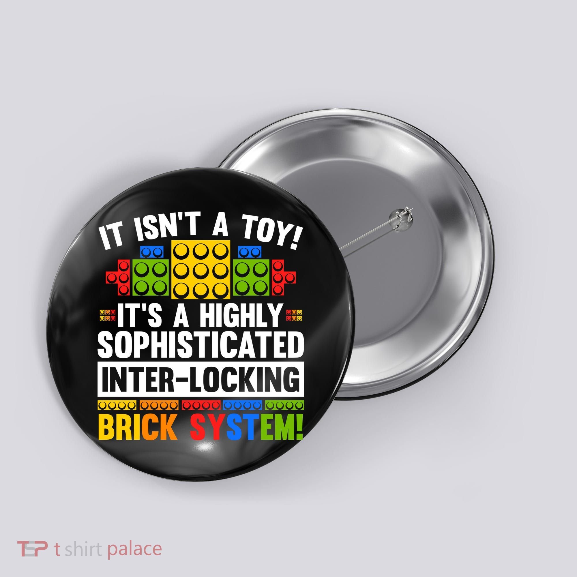 Master Builder Bricks Blocks Play Toys Button