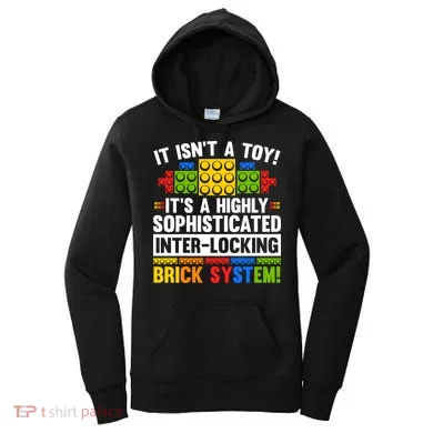 Master Builder Bricks Blocks Play Toys Women's Hoodie