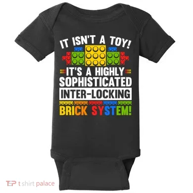 Master Builder Bricks Blocks Play Toys Baby Bodysuit
