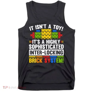 Master Builder Bricks Blocks Play Toys Tank Top