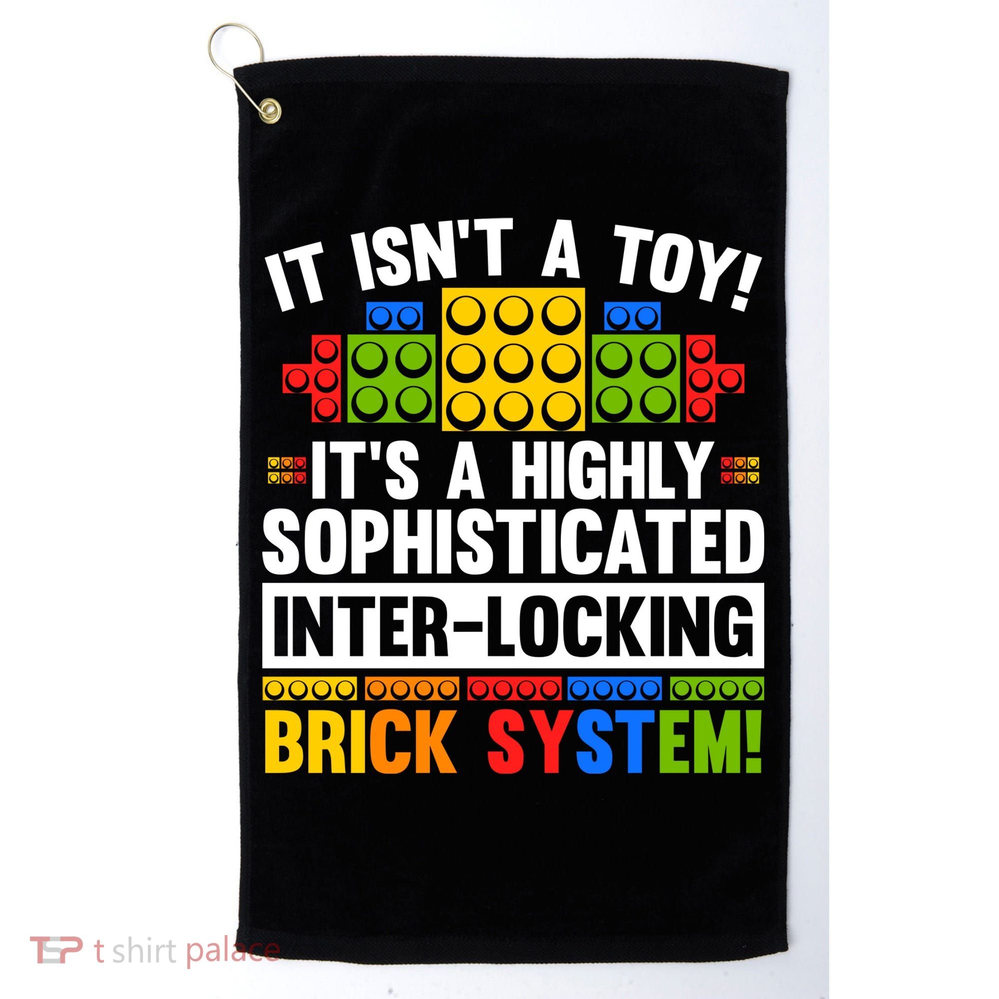Master Builder Bricks Blocks Play Toys Golf Towel