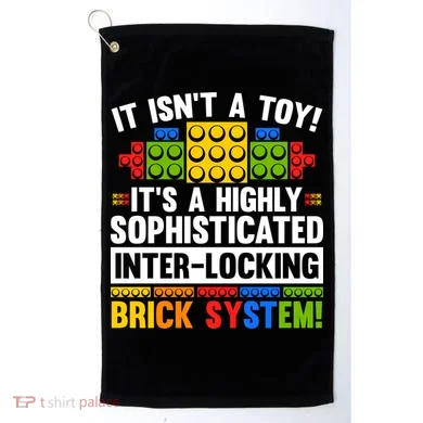 Master Builder Bricks Blocks Play Toys Golf Towel
