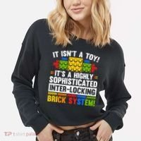 Master Builder Bricks Blocks Play Toys Cropped Pullover Crew thumb 2