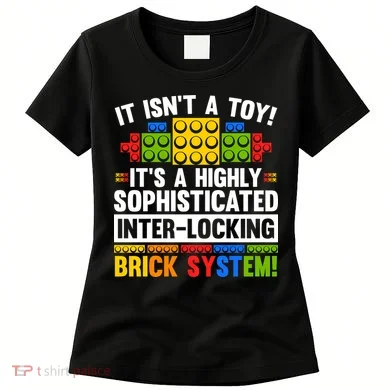 Master Builder Bricks Blocks Play Toys Women's T-Shirt