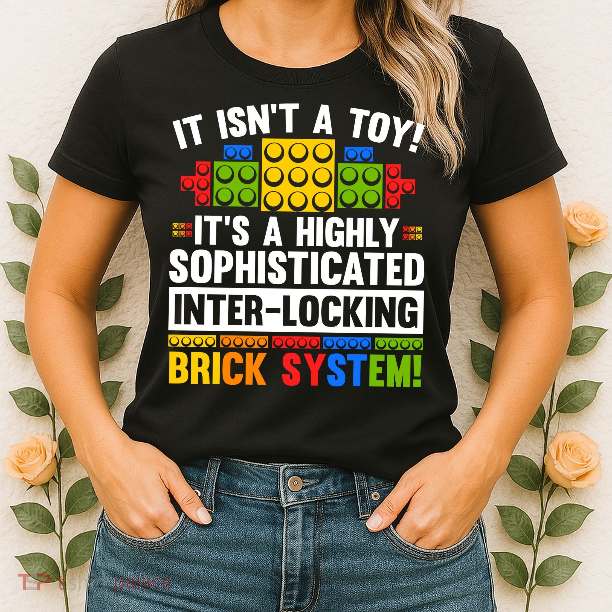 Master Builder Bricks Blocks Play Toys Women's T-Shirt