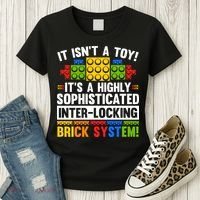 Master Builder Bricks Blocks Play Toys Women's T-Shirt thumb 3