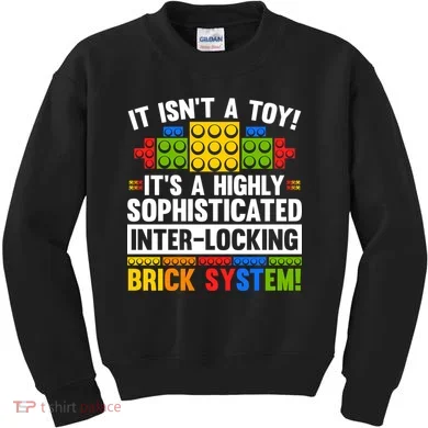 Master Builder Bricks Blocks Play Toys Kids Sweatshirt