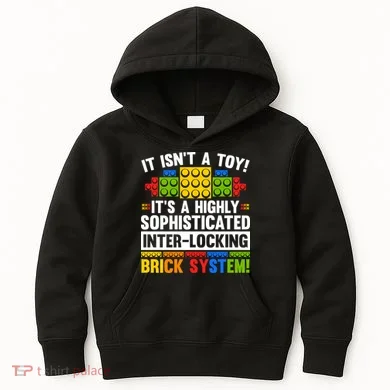 Master Builder Bricks Blocks Play Toys Kids Hoodie