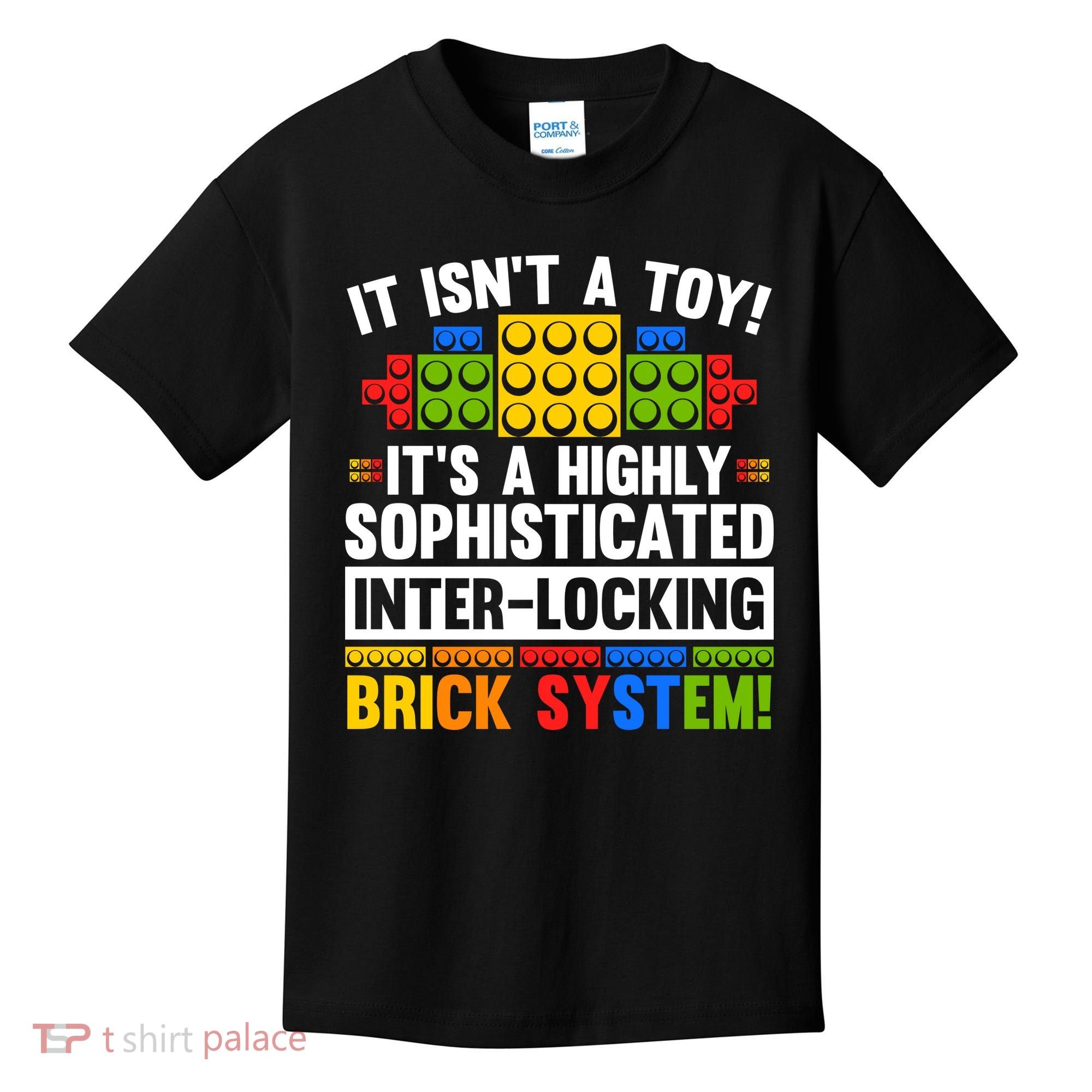 Master Builder Bricks Blocks Play Toys Kids T-Shirt