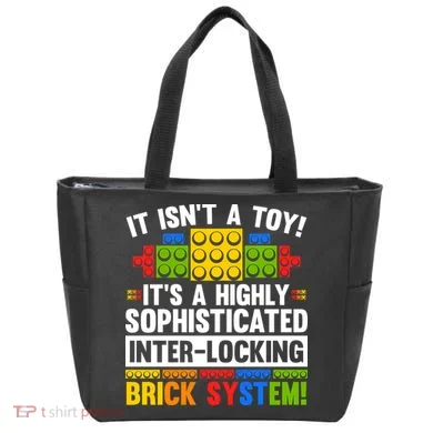 Master Builder Bricks Blocks Play Toys Tote Bag