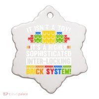 Master Builder Bricks Blocks Play Toys Ceramic Ornament thumb 0