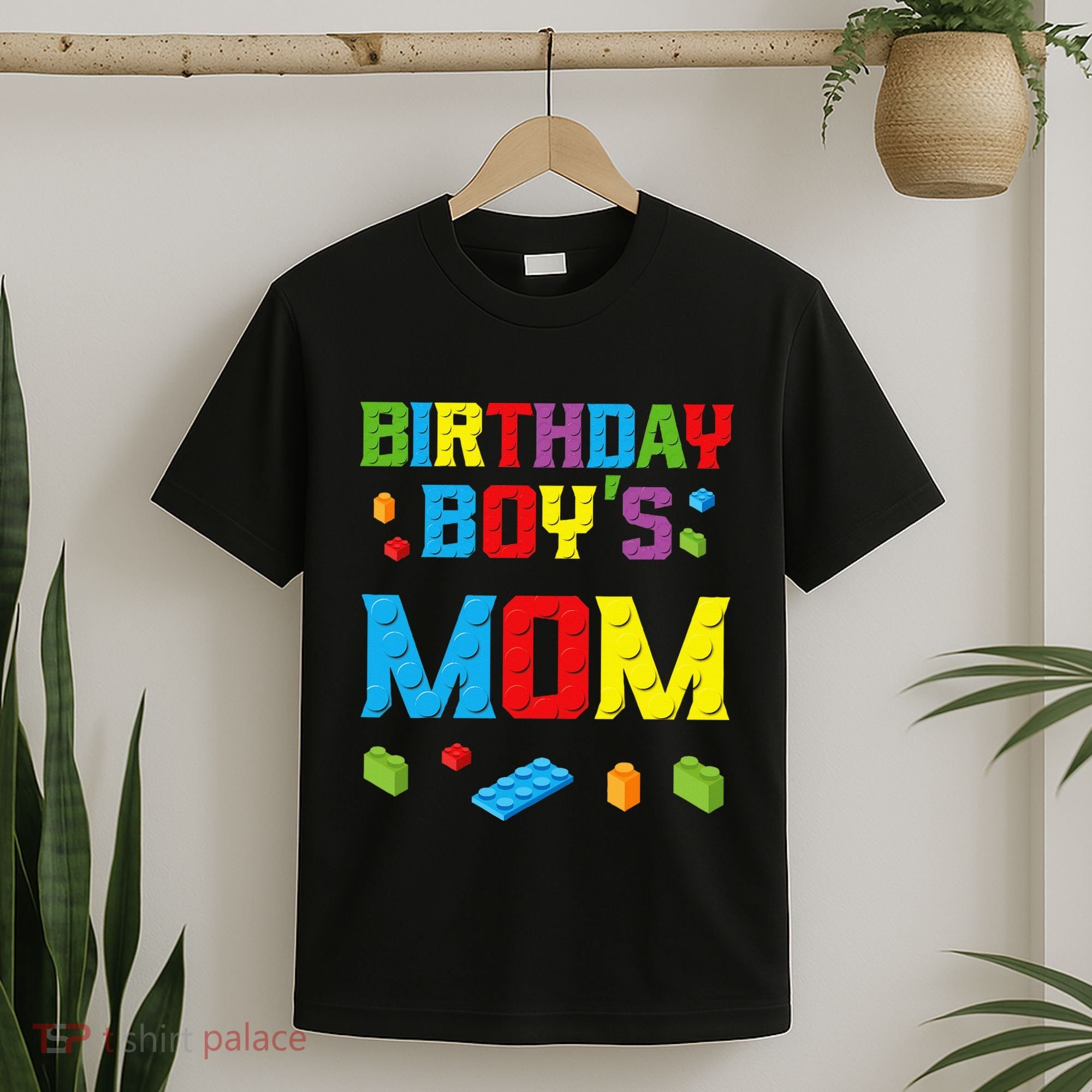 Master Builder Birthday Mom Building Bricks Blocks T-Shirt