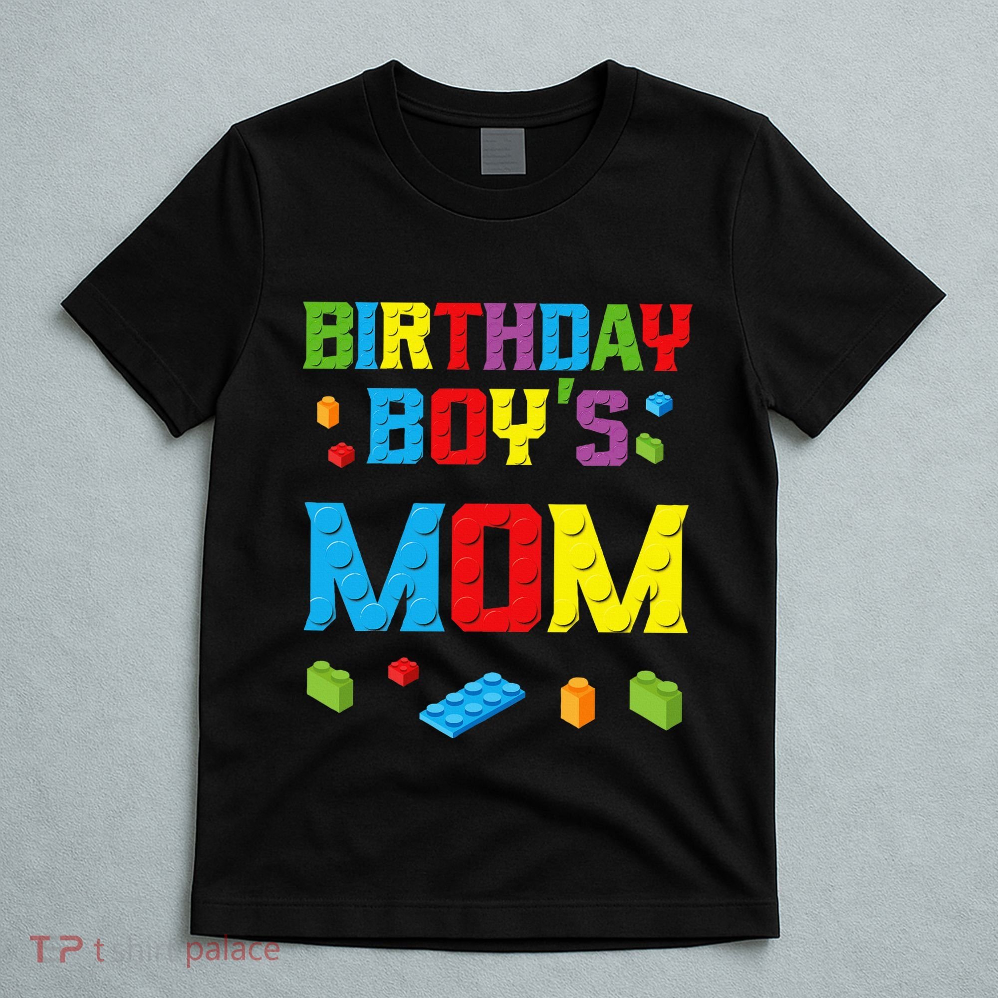 Master Builder Birthday Mom Building Bricks Blocks T-Shirt