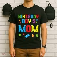 Master Builder Birthday Mom Building Bricks Blocks T-Shirt thumb 6