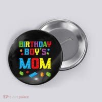 Master Builder Birthday Mom Building Bricks Blocks Button thumb 0