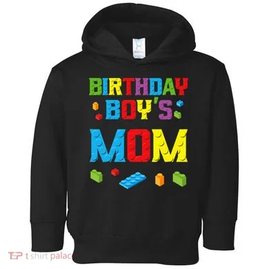 Master Builder Birthday Mom Building Bricks Blocks Toddler Hoodie