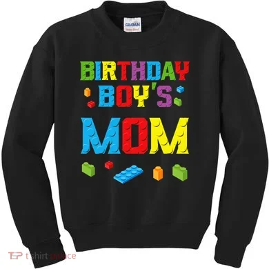 Master Builder Birthday Mom Building Bricks Blocks Kids Sweatshirt