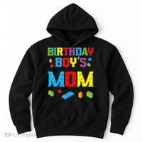 Master Builder Birthday Boy's Mom Building Bricks Blocks Hoodie thumb 0