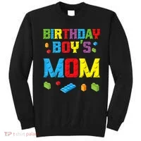 Master Builder Birthday Boy's Mom Building Bricks Blocks Sweatshirt thumb 0
