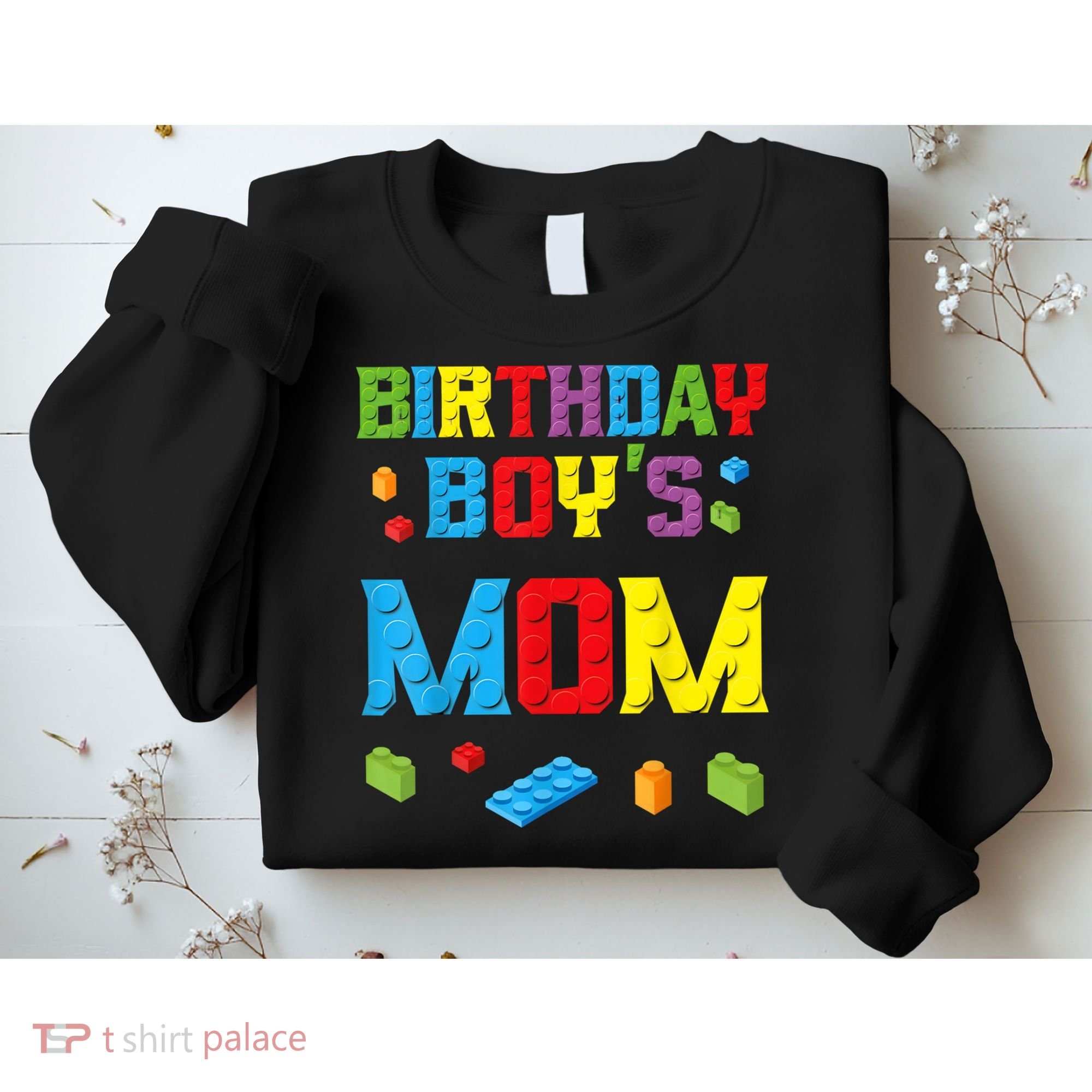 Master Builder Birthday Boy's Mom Building Bricks Blocks Sweatshirt