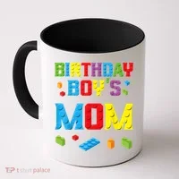 Master Builder Birthday Boy's Mom Building Bricks Blocks Coffee Mug thumb 0