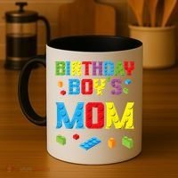 Master Builder Birthday Boy's Mom Building Bricks Blocks Coffee Mug thumb 4