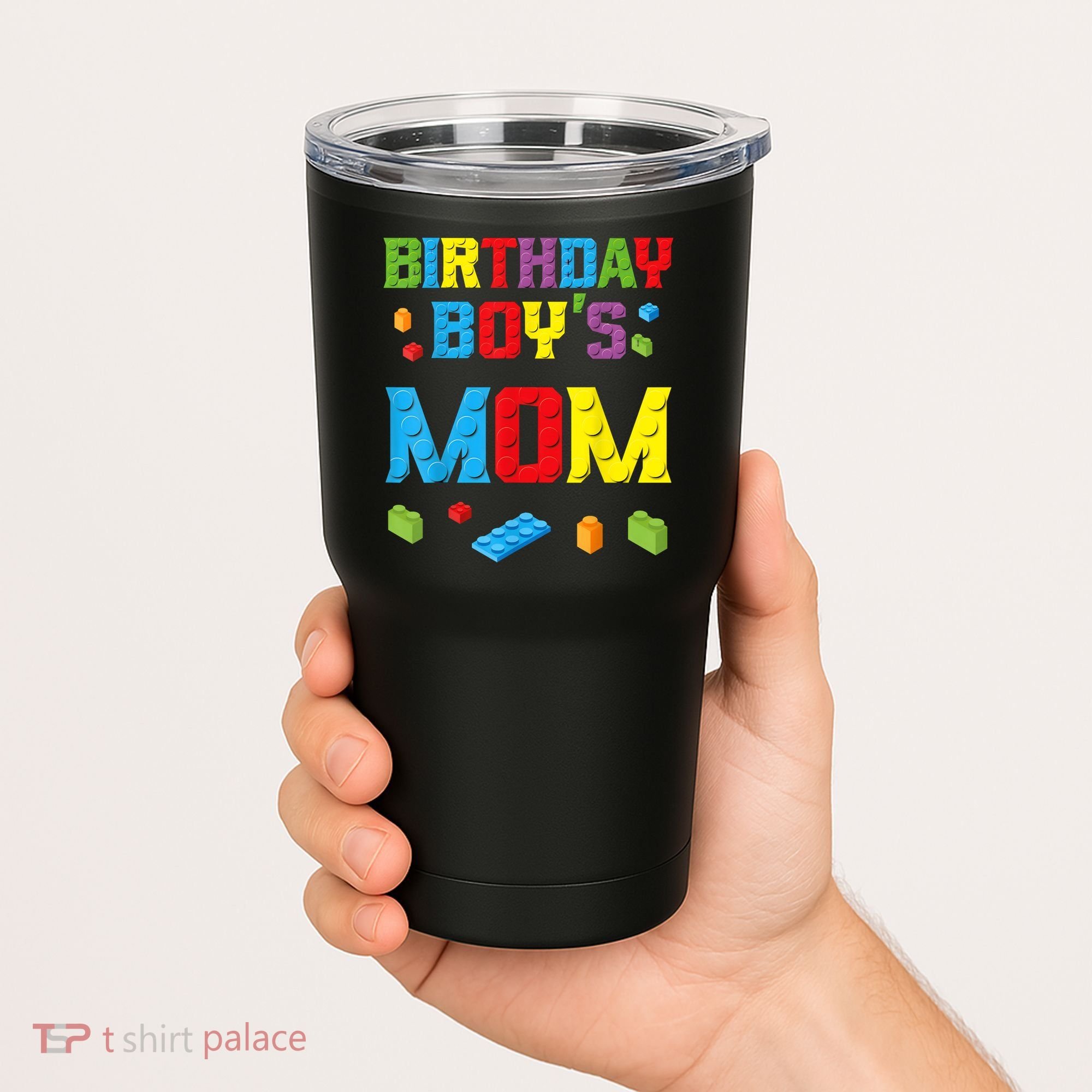 Master Builder Birthday Boy's Mom Building Bricks Blocks Tumbler