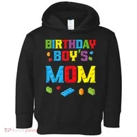 Master Builder Birthday Boy's Mom Building Bricks Blocks Toddler Hoodie thumb 0
