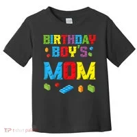 Master Builder Birthday Boy's Mom Building Bricks Blocks Toddler T-Shirt thumb 0