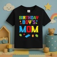 Master Builder Birthday Boy's Mom Building Bricks Blocks Toddler T-Shirt thumb 3
