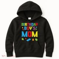 Master Builder Birthday Boy's Mom Building Bricks Blocks Kids Hoodie thumb 0